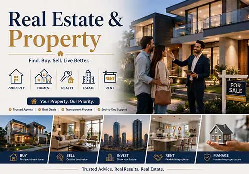 Real estate property dealers builders rentals PG hostels and apartments directory in India